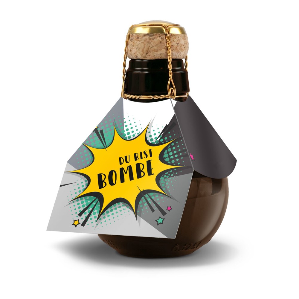 Kleinste Sektflasche der Welt! Du bist Bombe - Ohne Geschenkkarton, 125 ml