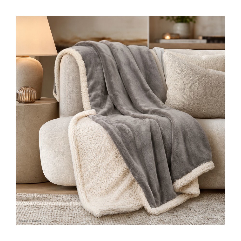 Kuscheldecke Sherpa - 150 x 200 cm, 430 g/m²