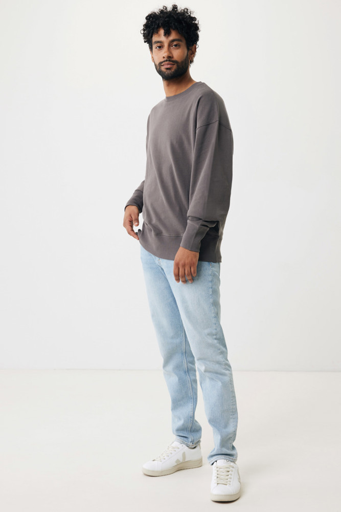 IQONIQ Kruger Relax-Rundhals-Sweater aus recycelt. Baumwolle