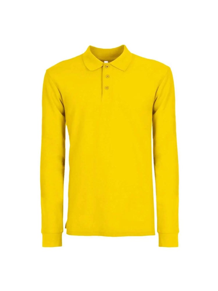 BS Evolution Damen-Langarmpolo - Gold (PMS 114C)