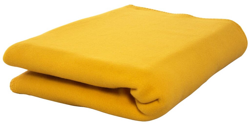 Nilton's Fleecedecke 150x120 cm, 250 g/m² - Dunkelgelb (PMS 142c) / Dunkelgelb