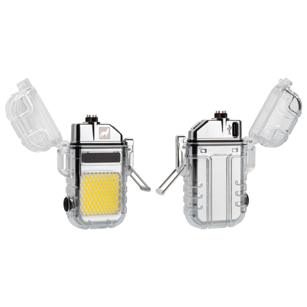 Schwarzwolf outdoor® CALBUCO wiederaufladbares, spritzwassergeschütztes Outdoor-Feuerzeug