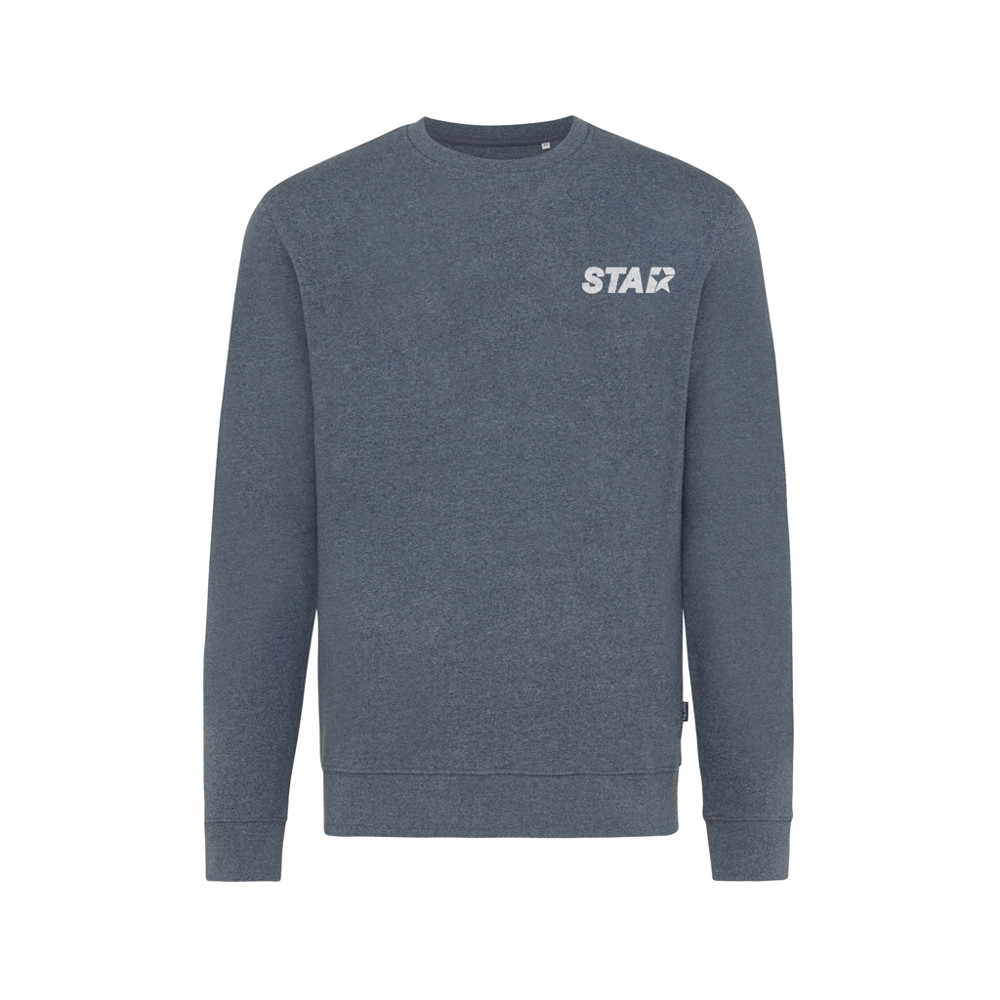 IQONIQ Denali ungefärbt. Rundhals-Sweater aus recycelter BW