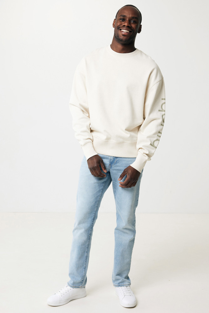 IQONIQ Kruger Relax-Rundhals-Sweater aus recycelt. Baumwolle