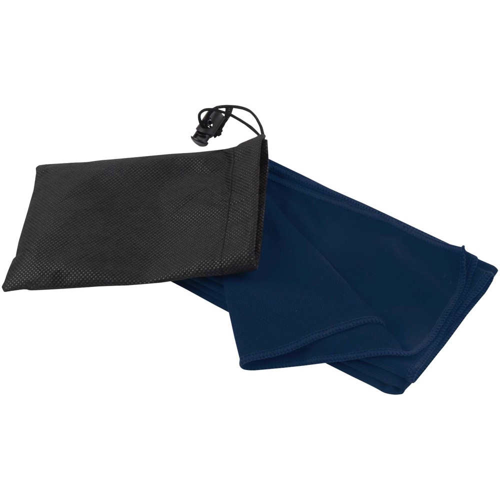 Lucas RPET Sporthandtuch 30 × 80 cm - navy