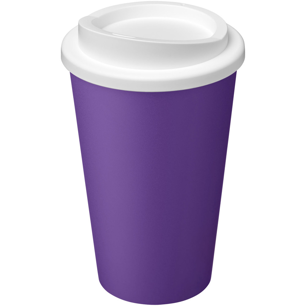 Americano® Eco 350 ml recycelter Becher - lila, weiss