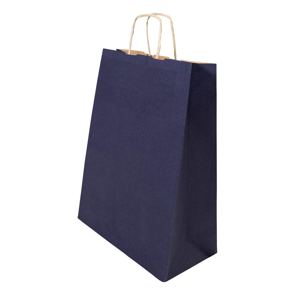Papbag L - Papiergeschenktasche, groß - dunkelblau