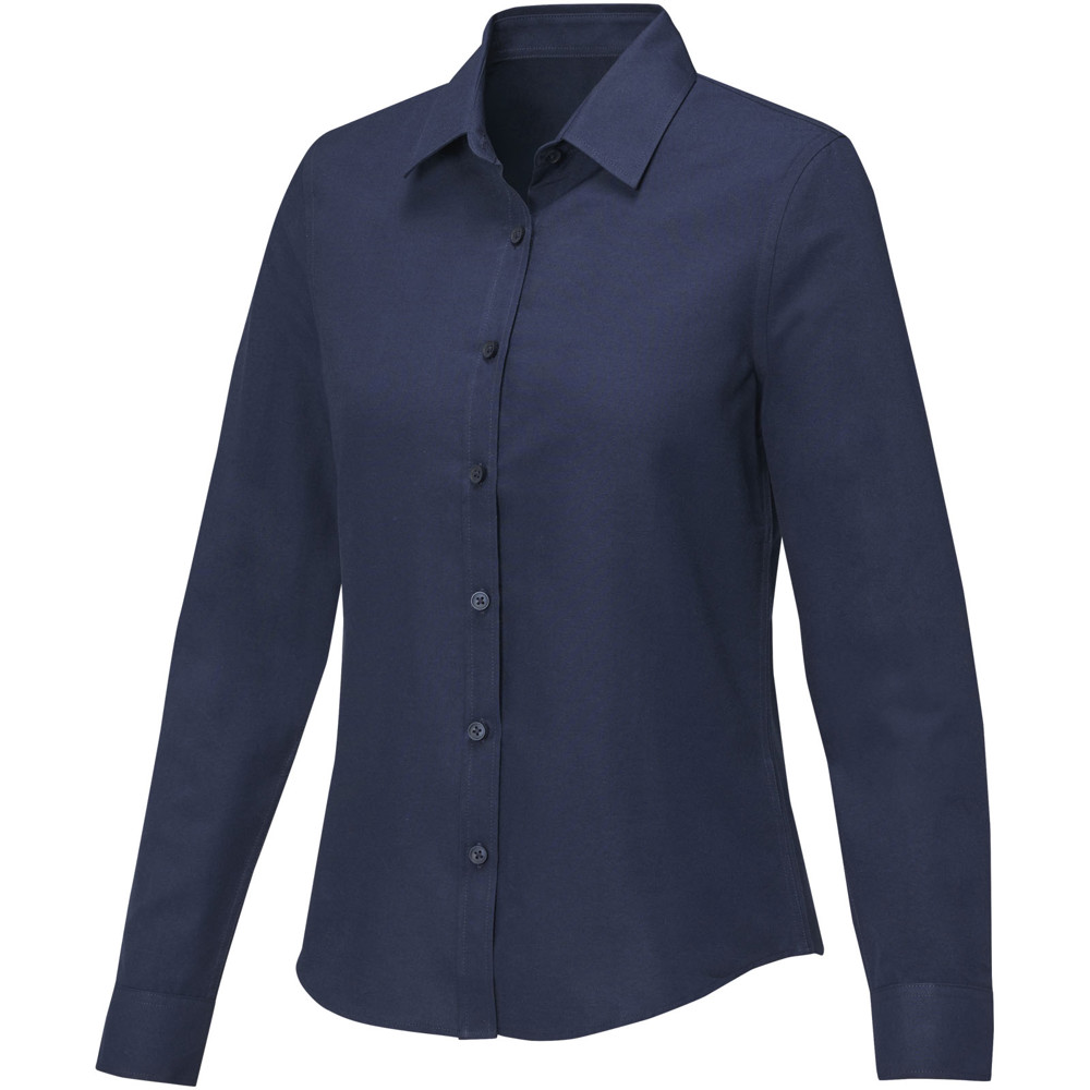 Pollux 130 g/m² Damenbluse mit langen Ärmeln - navy