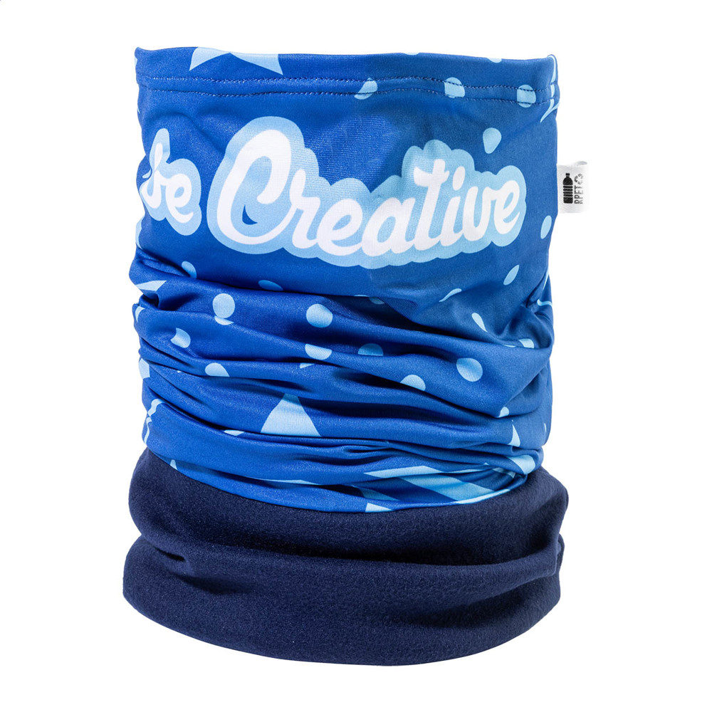 CreaScarf Winter - Individueller RPET Multifunktionsschalschal - Blau