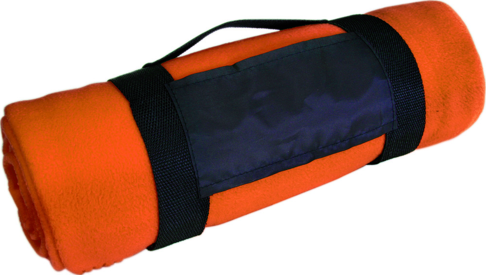 Picknickdecke mit Tragegurt - orange