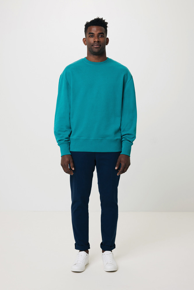 IQONIQ Kruger Relax-Rundhals-Sweater aus recycelt. Baumwolle