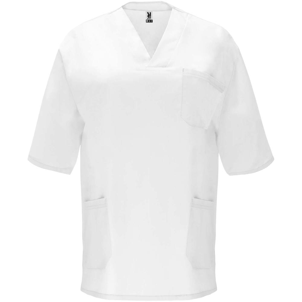 Panacea Kurzärmeliges Arbeitshemd, 160 g/m2, unisex - weiss
