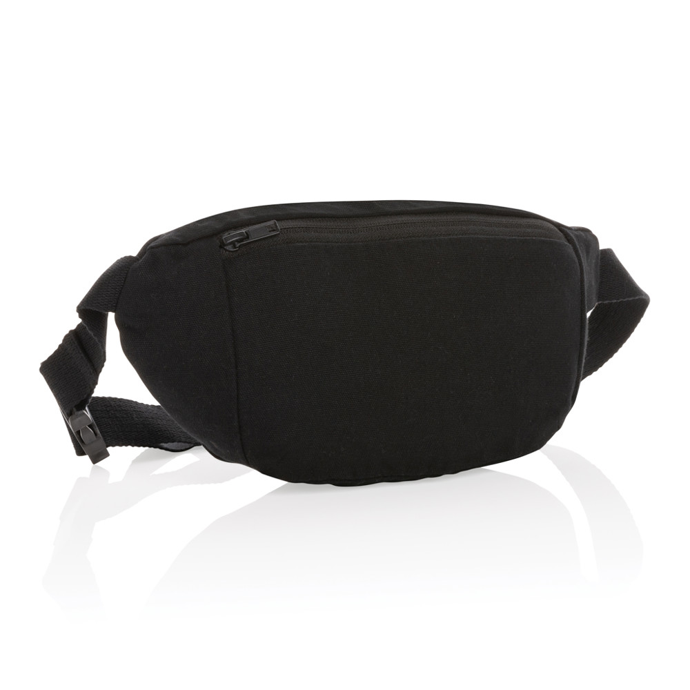 Impact Aware™ 285g/m² ungefärbte rCanvas-Gürteltasche - schwarz (± PMS Black)