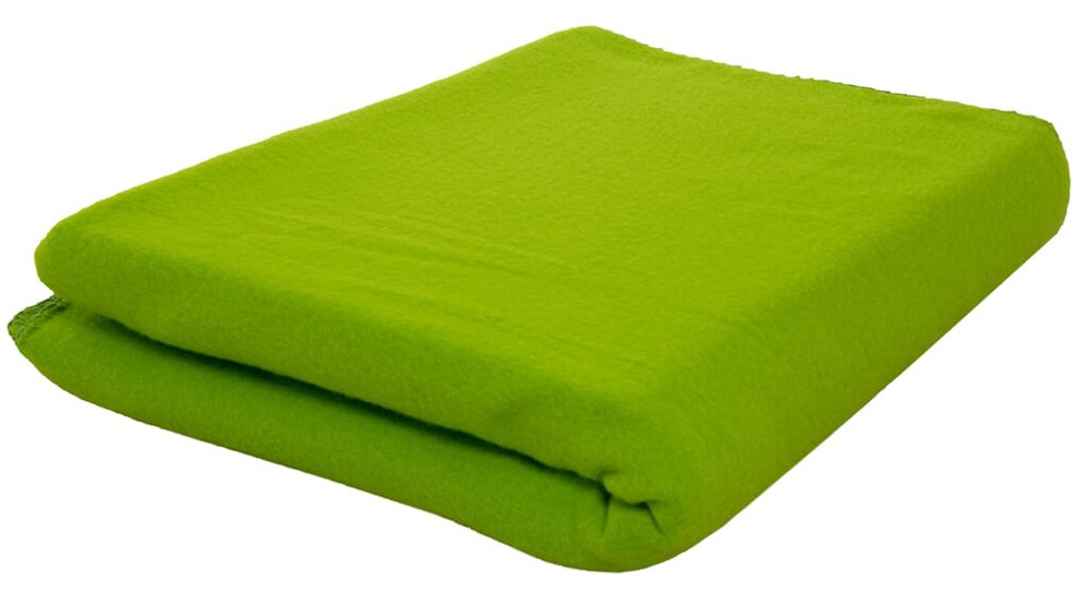 Nilton's Fleecedecke 150x120 cm, 250 g/m² - Grün (PMS 7488c) / Grun