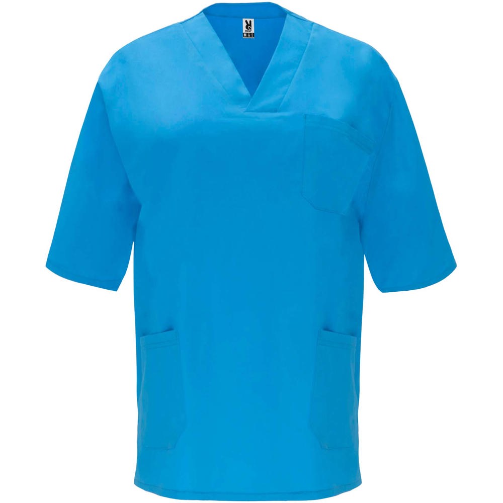 Panacea Kurzärmeliges Arbeitshemd, 160 g/m2, unisex - donau-blau