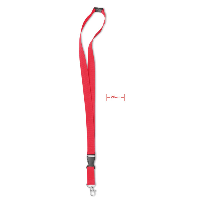 LANY - Lanyard mit Metallkarabiner - Rot