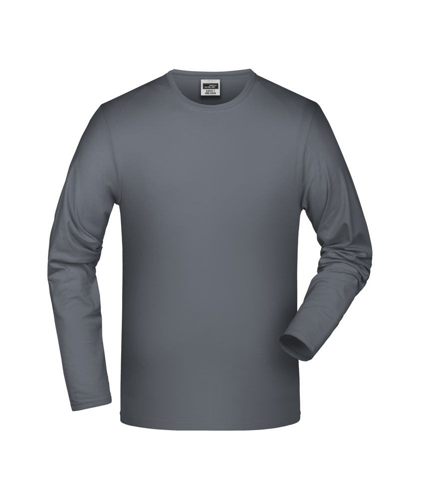 Elastic-T Long-Sleeved - Mid-grey (ca. Pantone CoolGray8C)