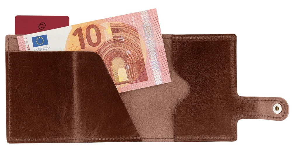C-Secure RFID Börse - cognac