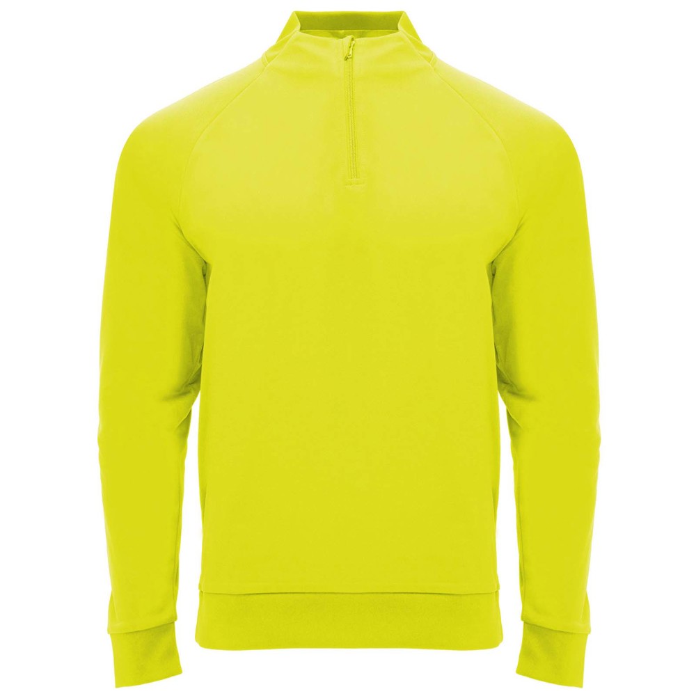 Epiro 200 g/m² Half-Zip Sweatshirt Unisex - fluorgelb