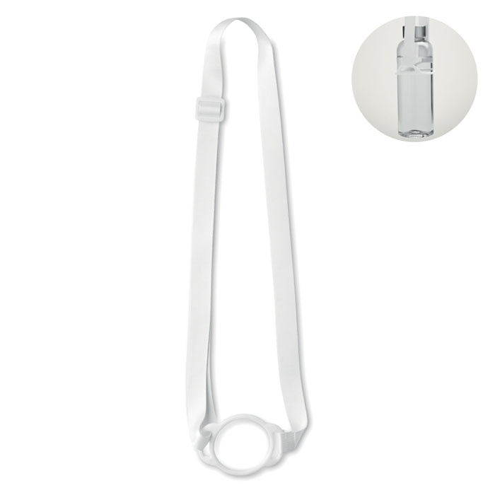 LANCUP - Lanyard mit Getränkehalter - Weiß