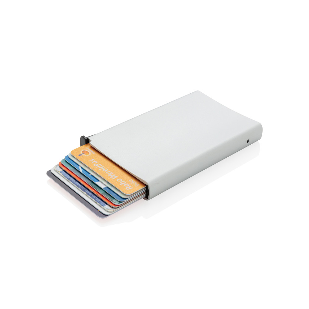 Aluminium RFID Kartenhalter - silber (± PMS 428)