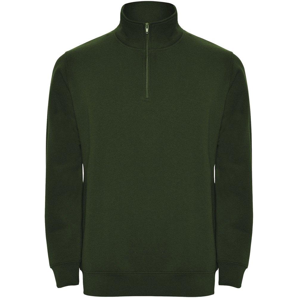 Aneto 280 g/m² Pullover mit Viertelreißverschluss - Dunkelgrün