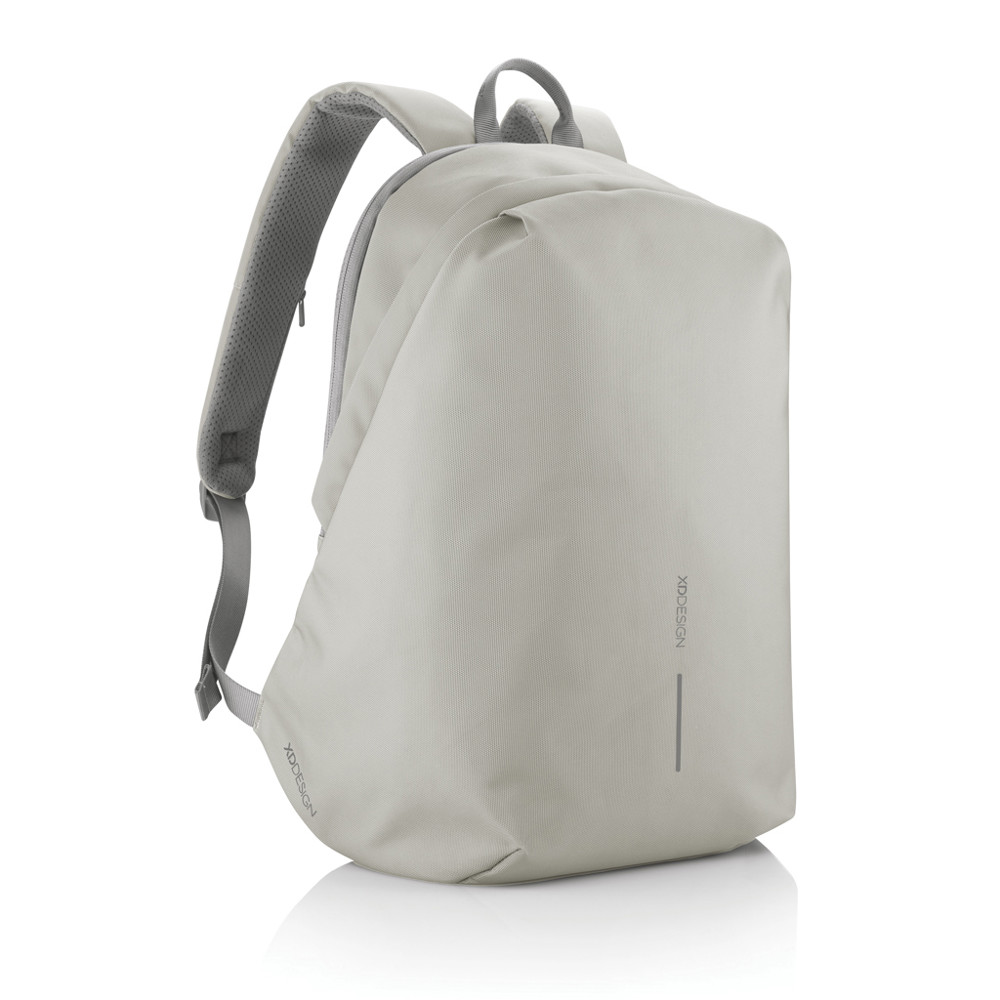 Bobby Soft, Anti-Diebstahl-Rucksack - sanddust, grau (± PMS 421/ ± PMS Cool Grey 8)