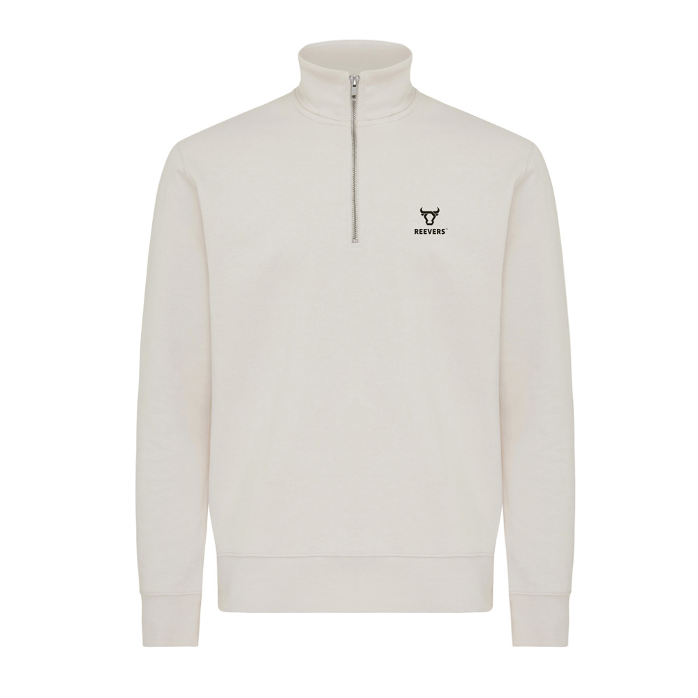 IQONIQ Elgon Quarter-Zip-Sweater aus rec. Baumwolle