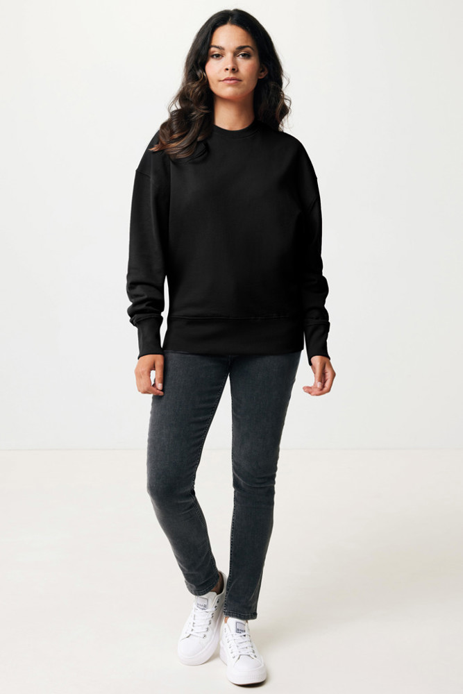 IQONIQ Kruger Relax-Rundhals-Sweater aus recycelt. Baumwolle