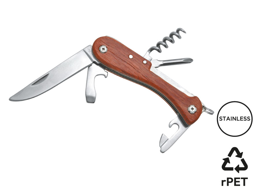 Multifunktionsmesser 'Barrow', Padoukholz