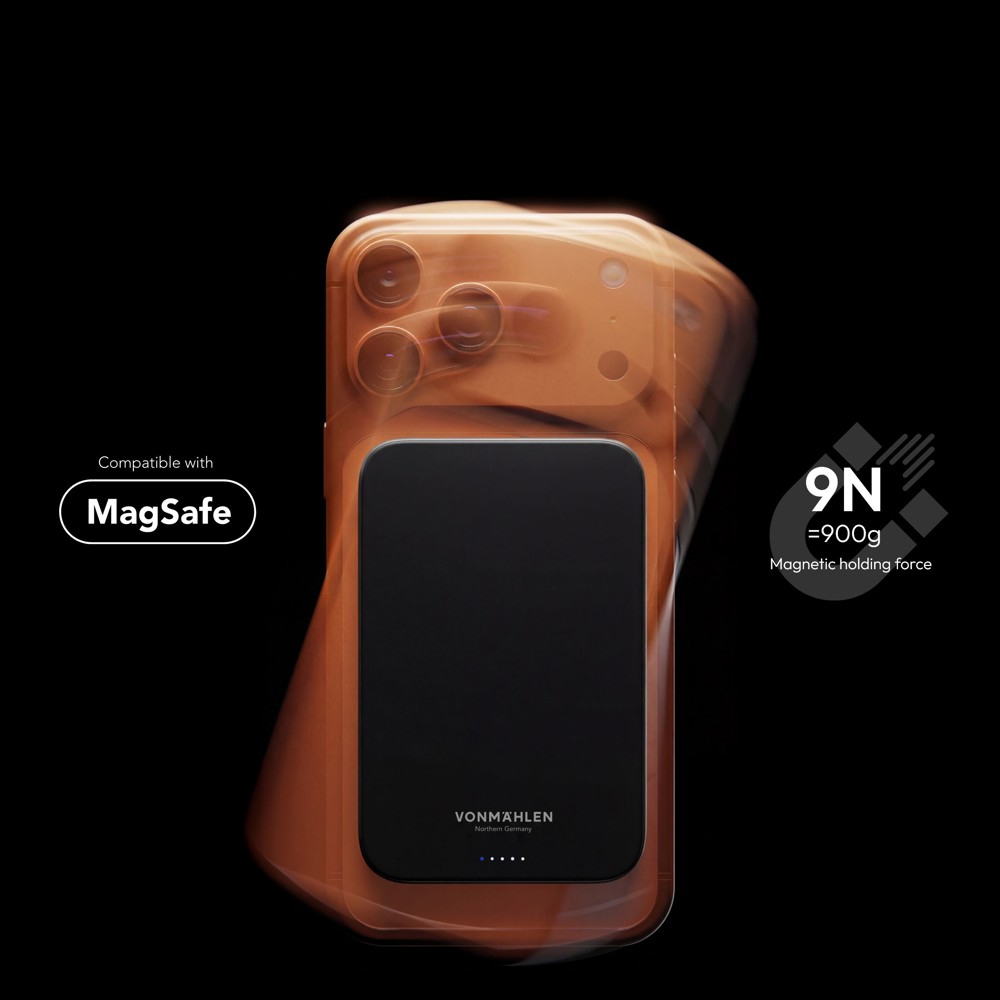 Evergreen Mag 10000 - Die magnetische Powerbank für längere Tage - Schwarz