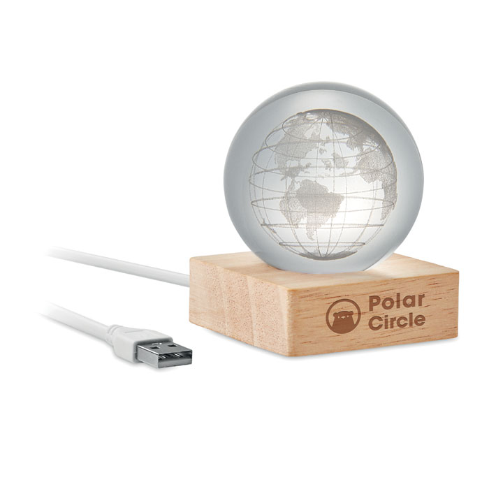 GLOBE LIGHT - LED-Glaskugel Globus