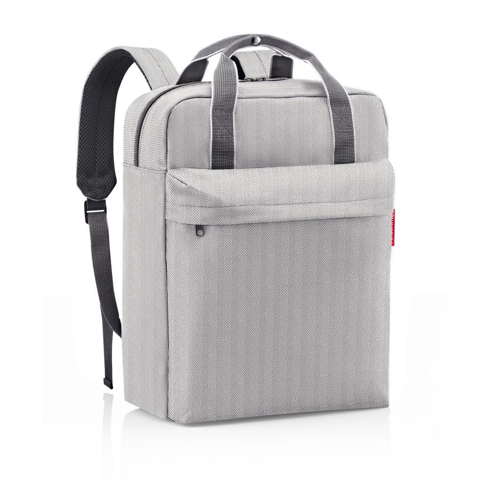 allday backpack M - herringbone grey