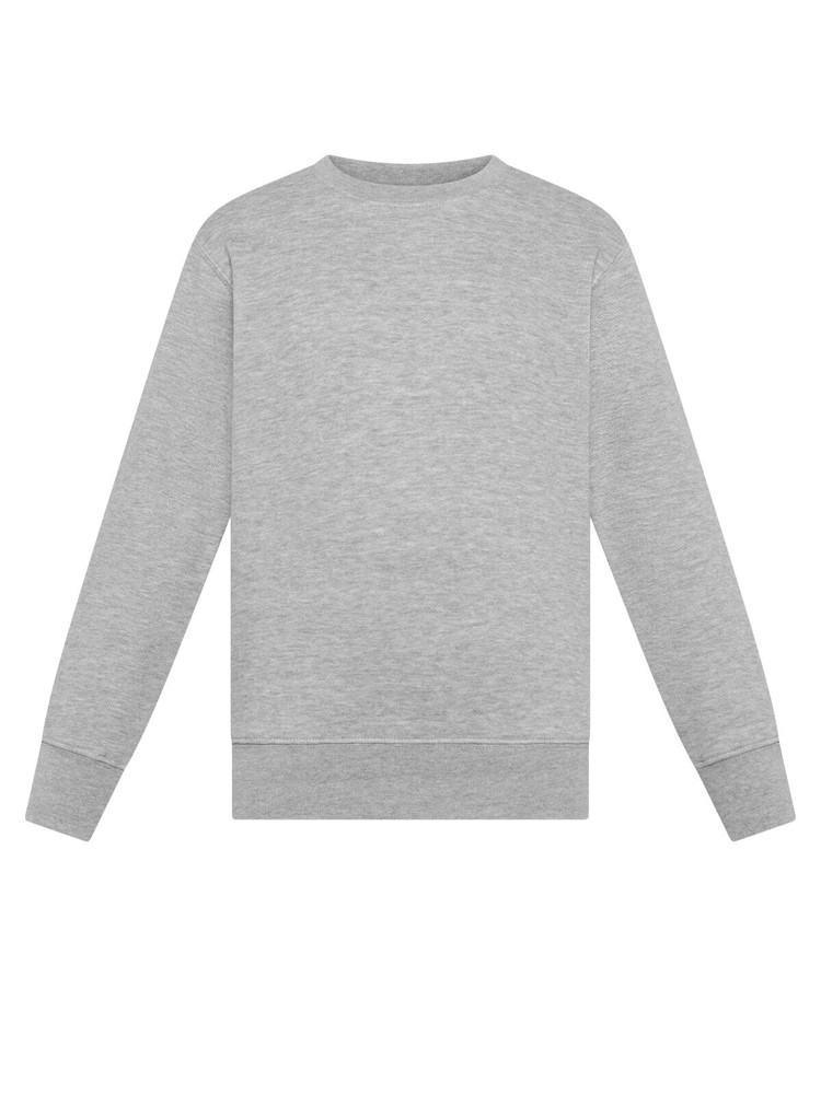 BS Atlas Kinderpullover, 280 g/m² - Grau-meliert (PMS Cool Grey 7C)