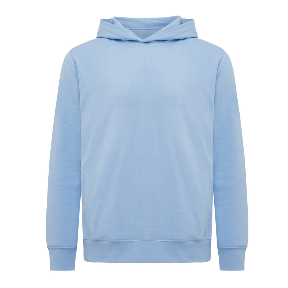 IQONIQ Yengo Hoodie mit Seitentaschen aus rec. Baumwolle - sky blue (± PMS 15-3930 TCX)
