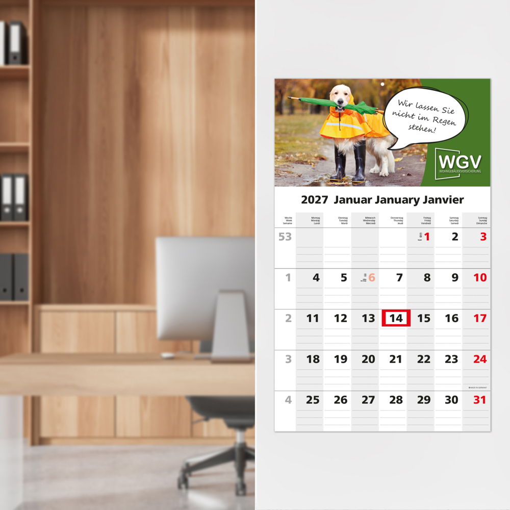 1-Monatskalender Einblatt Solo 1