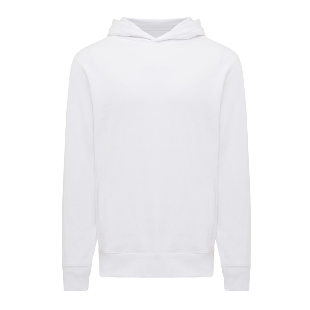 IQONIQ Yengo Hoodie mit Seitentaschen aus rec. Baumwolle - recycled white (± PMS 11-0601 TCX)