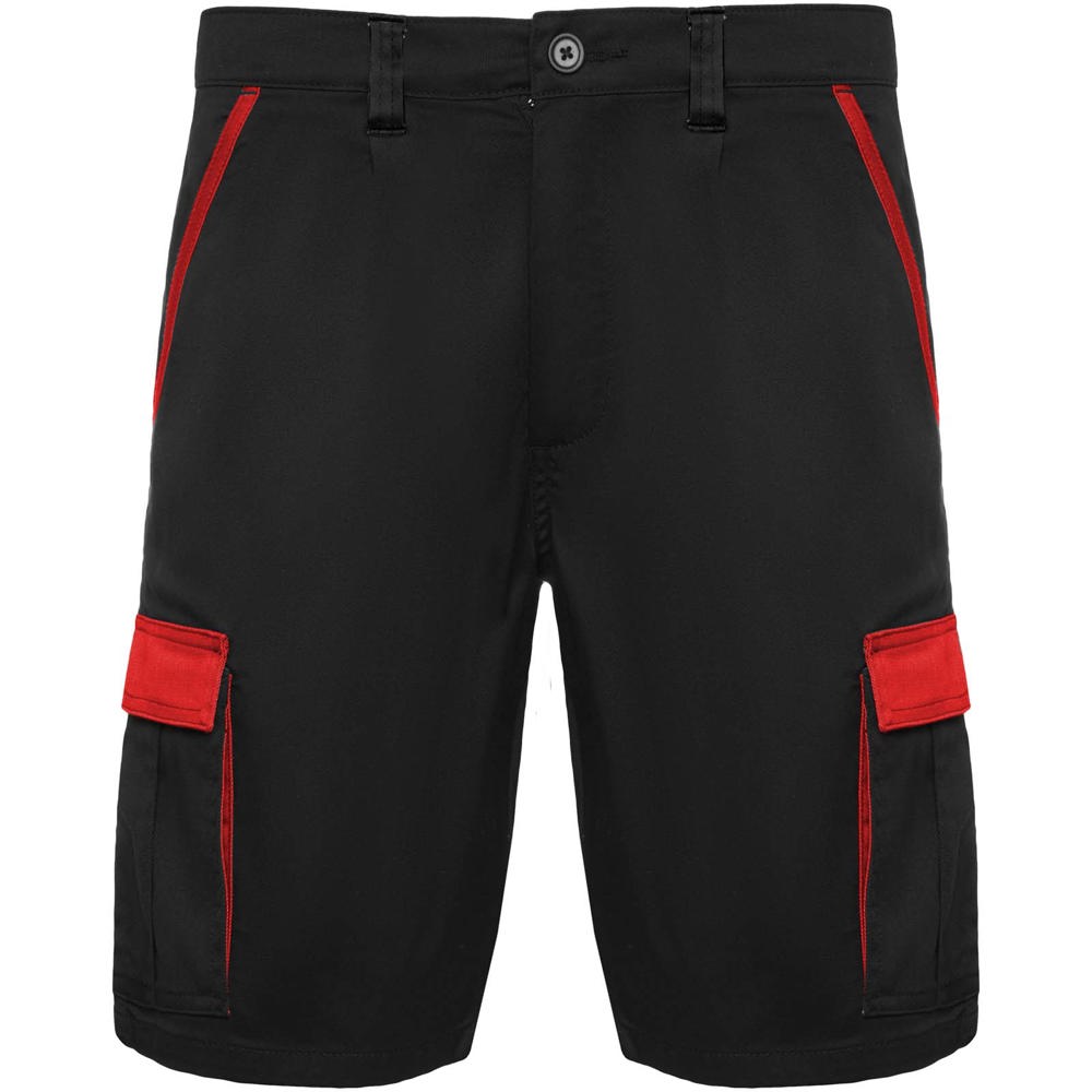 Tahoe Arbeitsshorts, 250 g/m2 - Schwarz, rot