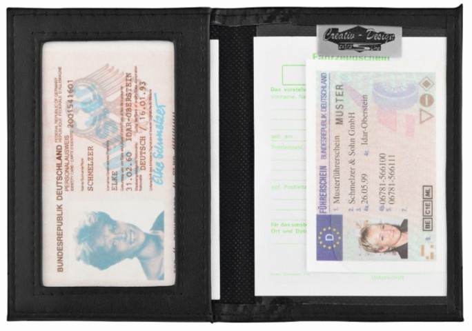 CreativDesign® Ausweisetui "BusinessPro" schwarz