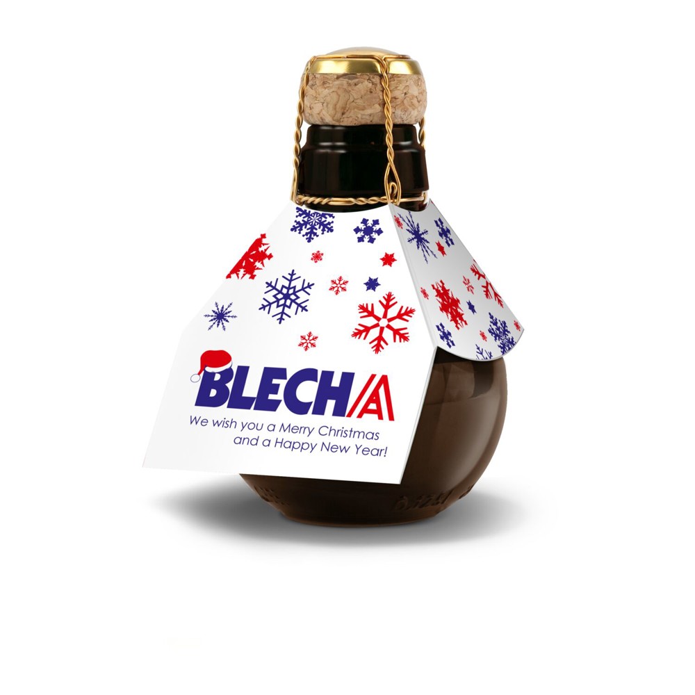 Kleinste Sektflasche der Welt! Eigendesign - Inklusive Geschenkkarton in Gelb, 125 ml