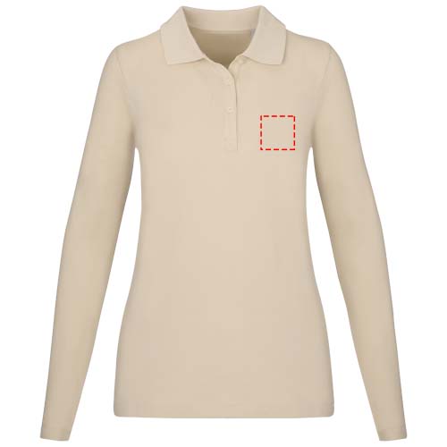 Calgary 180 g/m² Langarm Poloshirt für Damen
