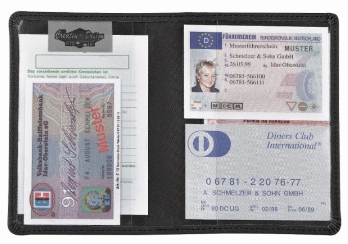 CreativDesign® Ausweistasche "129 Select" schwarz