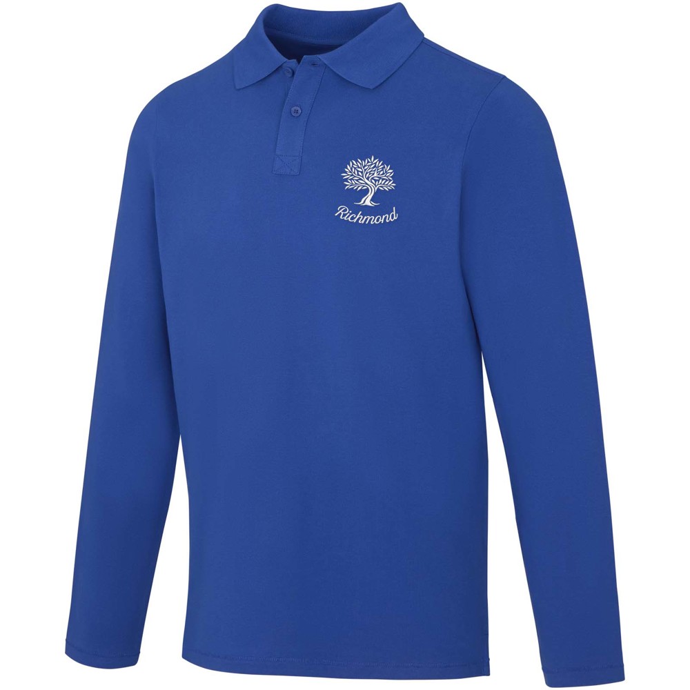 Calgary 180 g/m² Langarm Poloshirt für Herren