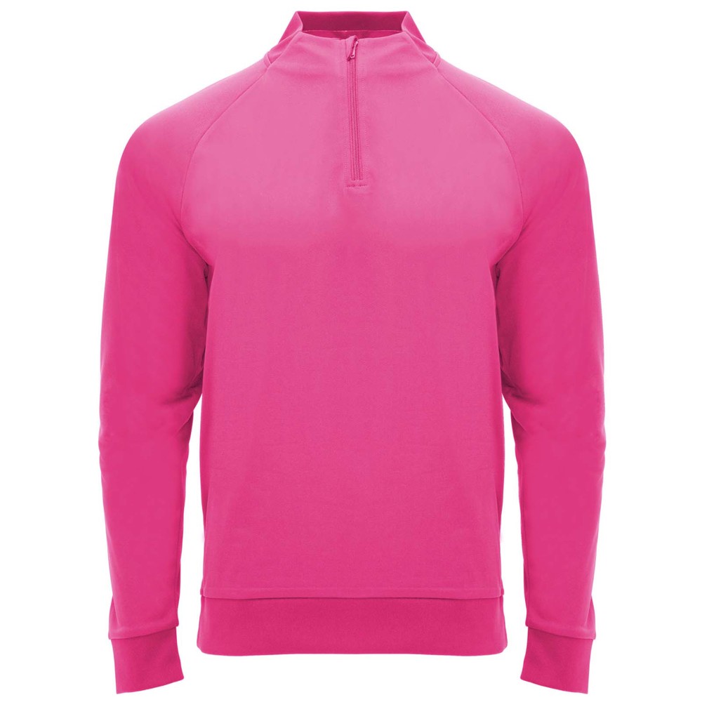Epiro 200 g/m² Half-Zip Sweatshirt Unisex - fluorrosa