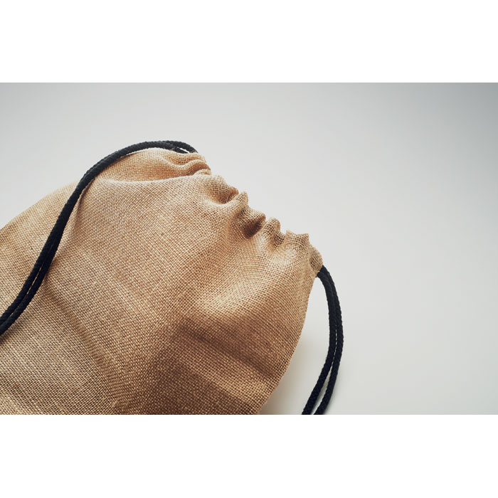 FUKURO - Jute Beutel mit Kordelzug