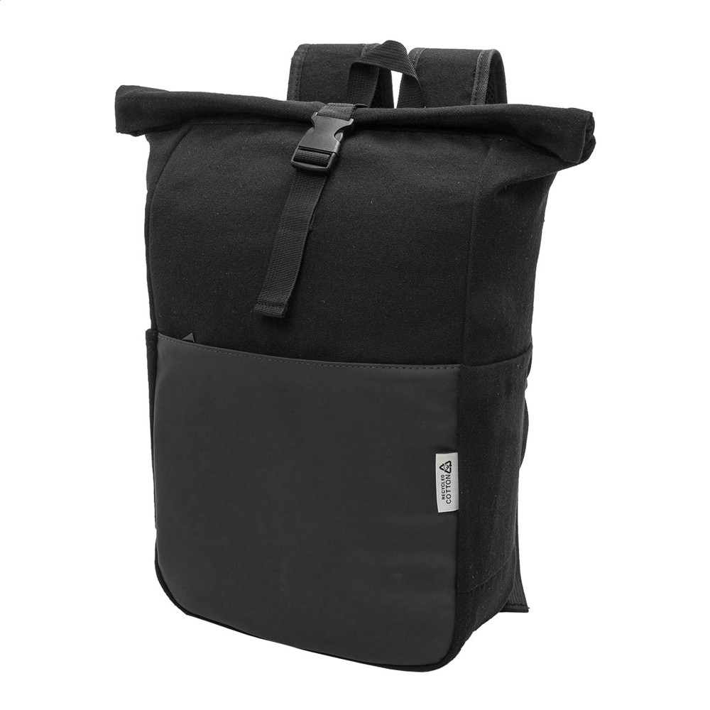 Blakkan Back - Rucksack aus recyceltem Canvas - Schwarz