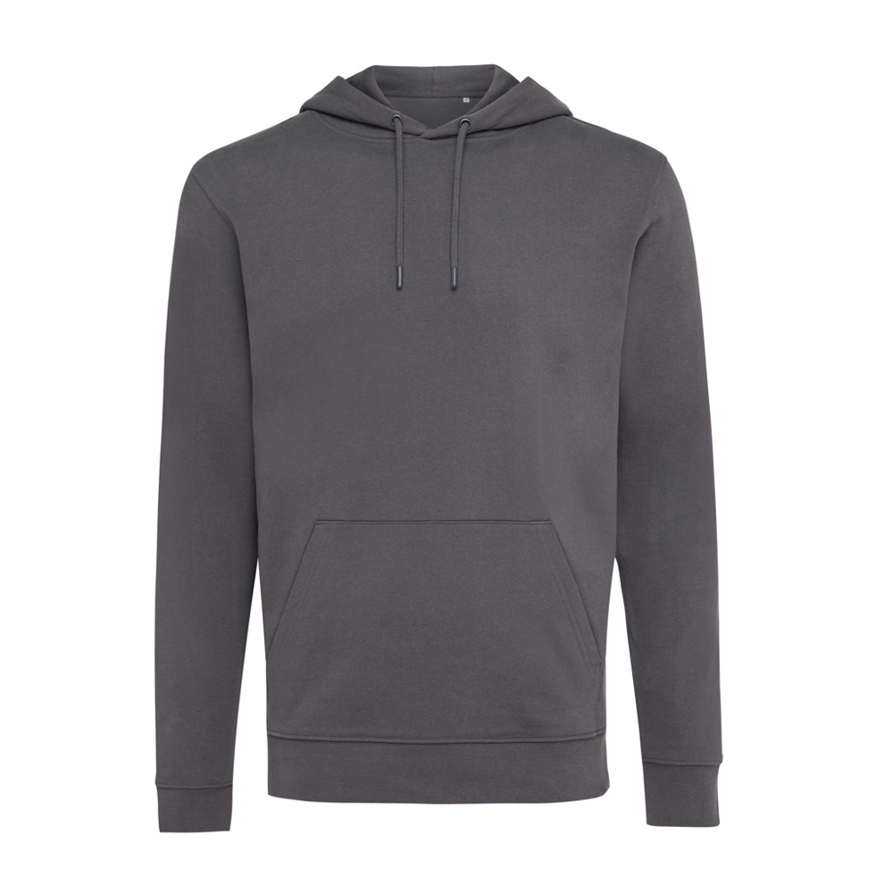 IQONIQ Jasper Hoodie aus recycelter Baumwolle - anthrazit (± PMS 19-3900 TCX)