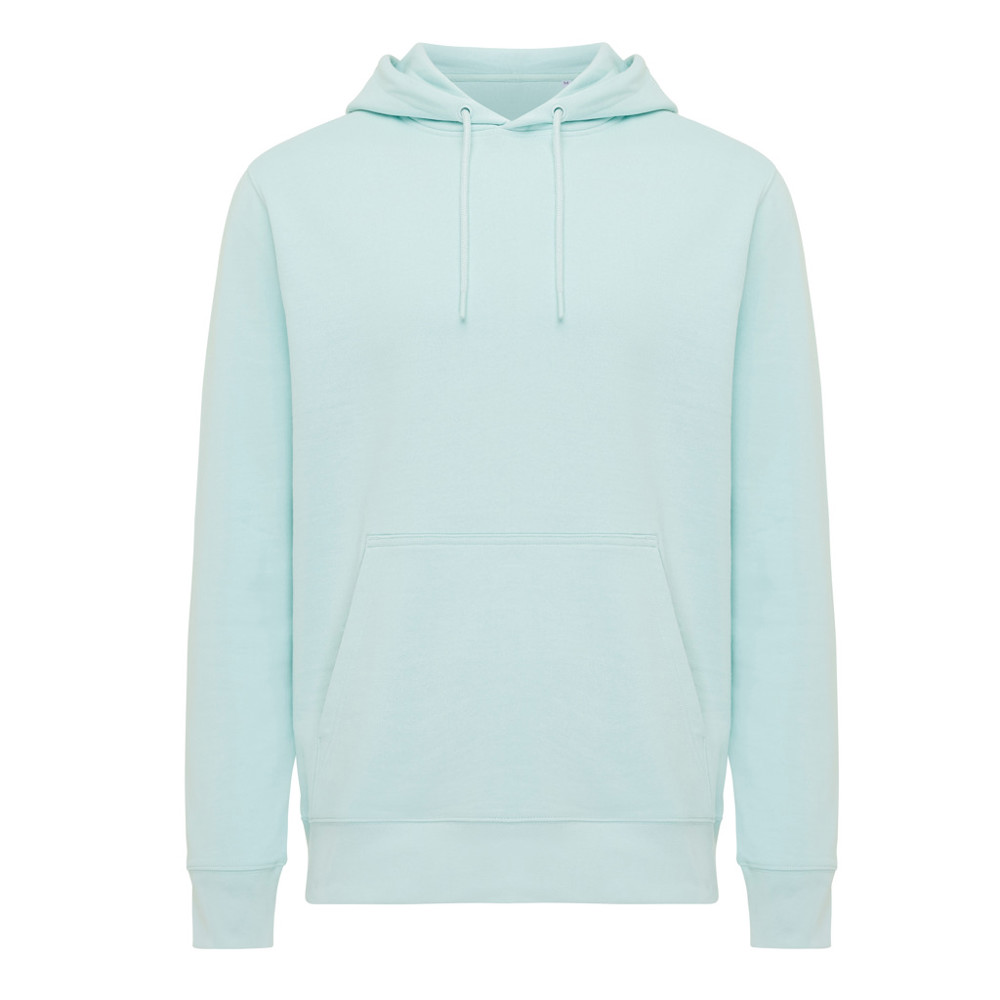 IQONIQ Rila Lightweight Hoodie aus recycelter Baumwolle - crushed mint (± PMS 12-5410 TCX)