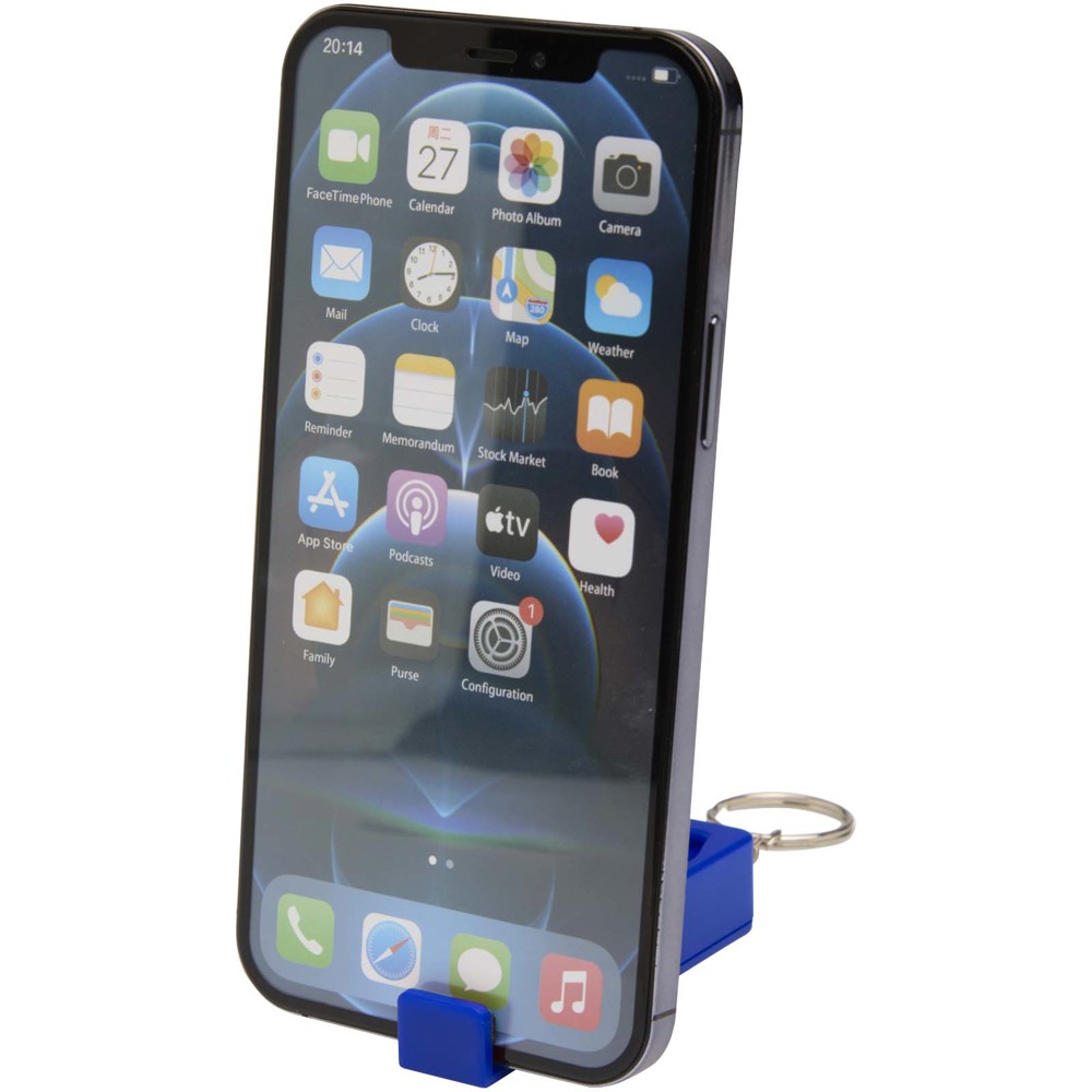 Aggia Smartphonehalterung aus recyceltem Kunststoff mit Fidget-Toy - royalblau