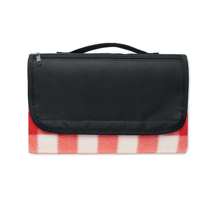 CALY - Picknick Decke RPET-Fleece - rot